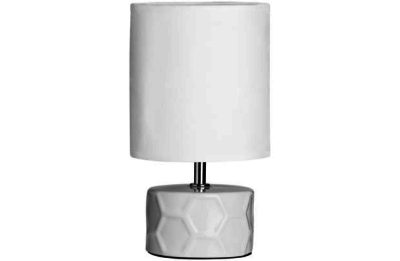 Premier Housewares Honeycomb Table Lamp - White.